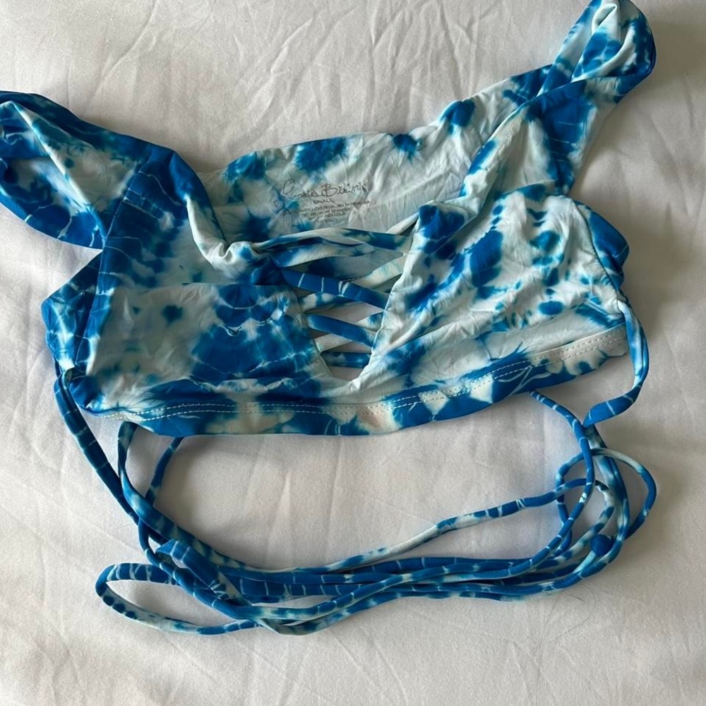 Set of 3 blue Frankie's Bikinis Swim Pieces - Picture 2 of 4